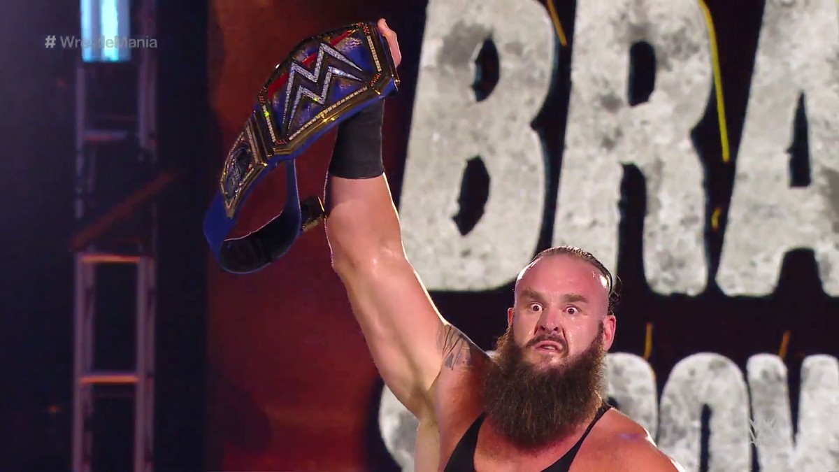 Braun Strowman Wins Wwes Universal Title At Wrestlemania 36