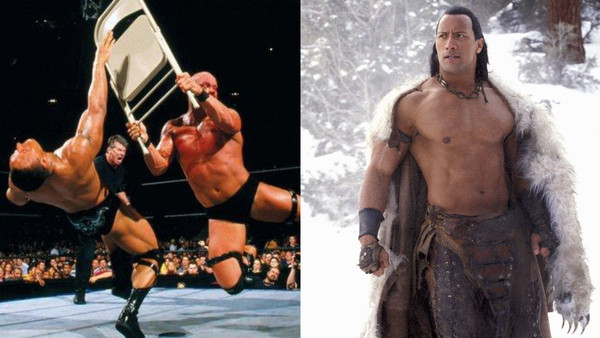 The Rock Steve Austin Vince McMahon Scorpion King