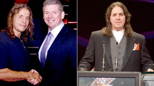 Bret Hart Vince McMahon WWE Hall Of Fame