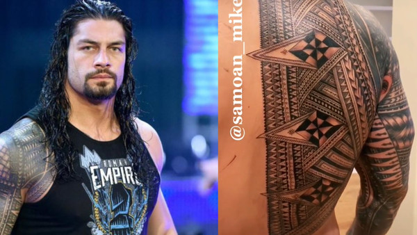 Photo] Roman Reigns' family member shows off an incredible new tattoo
