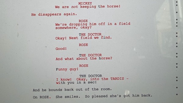 Doctor Who The Girl in the Fireplace alternate script Steven Moffat