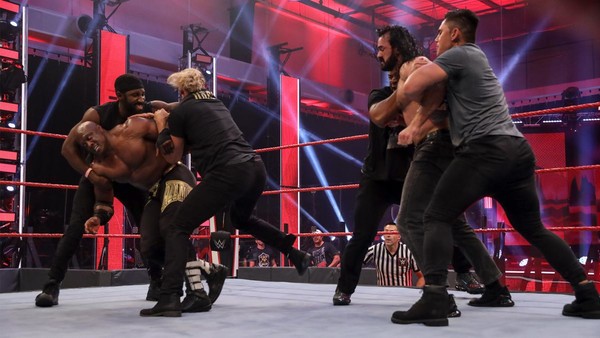 Drew McIntyre Bobby Lashley pull apart