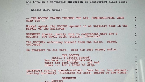 Doctor Who The Girl in the Fireplace alternate script Steven Moffat