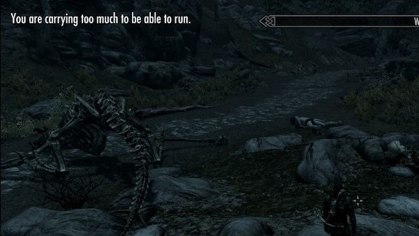 Skyrim Over-encumbered 