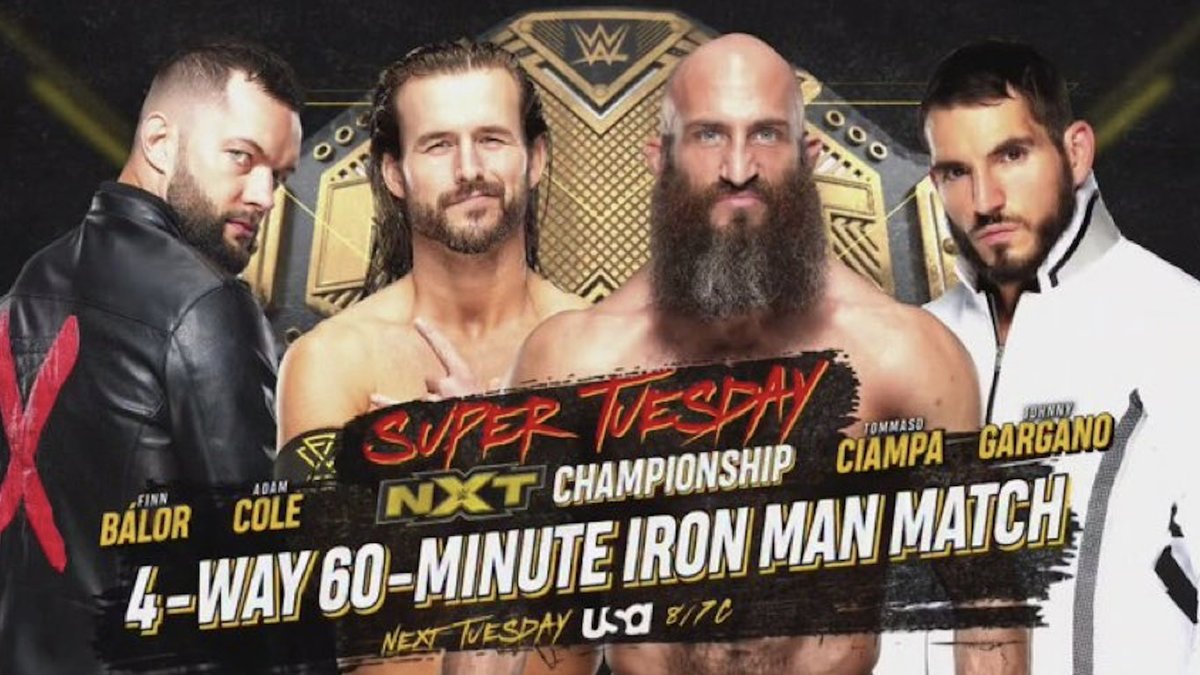 Iron Man Match pelo NXT Championship termina sem vencedor