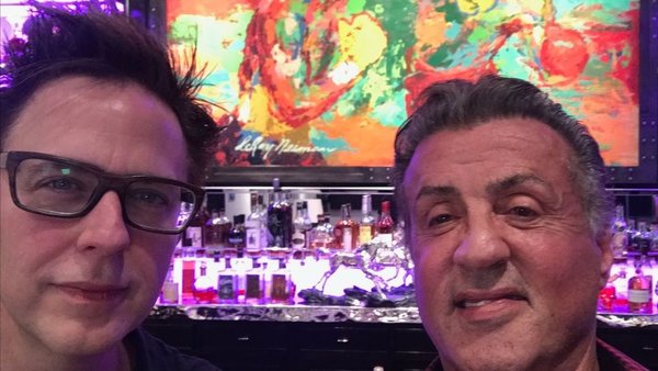 Sylvester Stallone and James Gunn