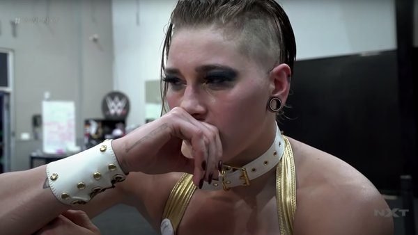 Rhea Ripley crying