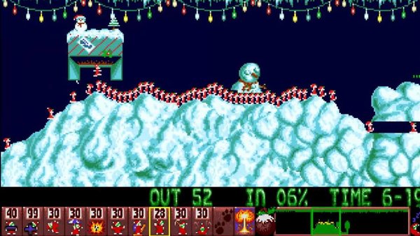 retro christmas games