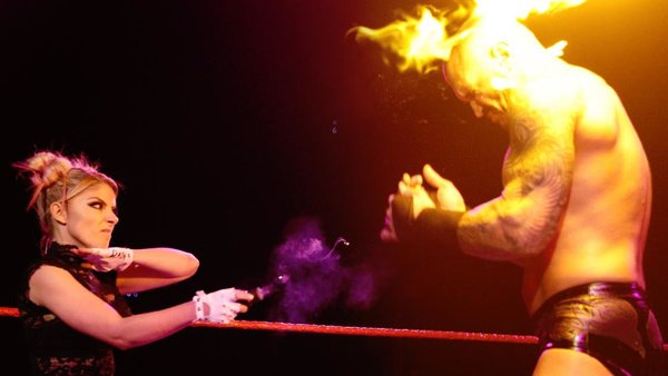 Alexa Bliss Randy Orton fireball