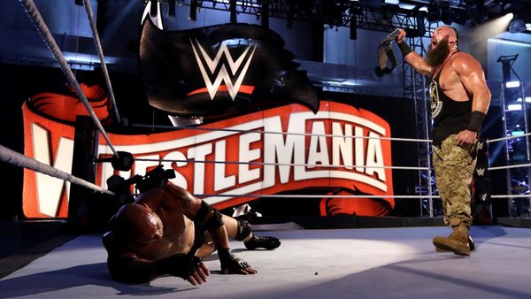 Goldberg Braun Strowman WrestleMania 36