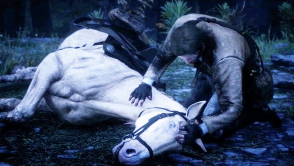 Red Dead 2 Arthur horse dead