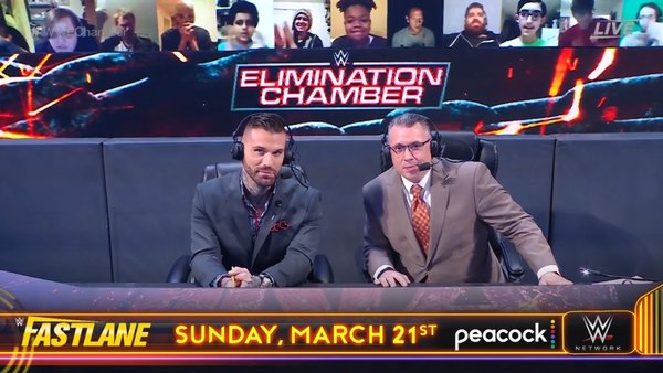 Michael Cole Corey Graves Elimination Chamber 2021