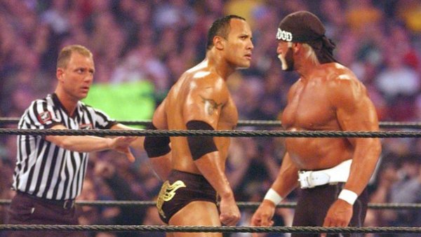 The Rock Hulk Hogan Mike Chioda