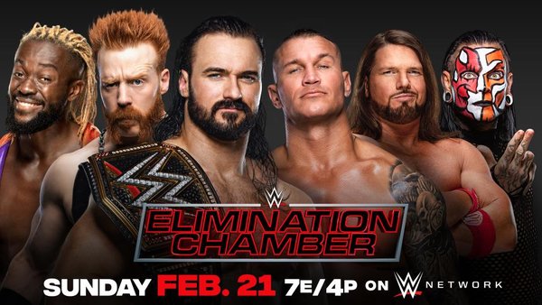 WWE Elimination Chamber 2021 Kofi Kingston Sheamus Drew McIntyre Randy Orton AJ Styles Jeff Hardy