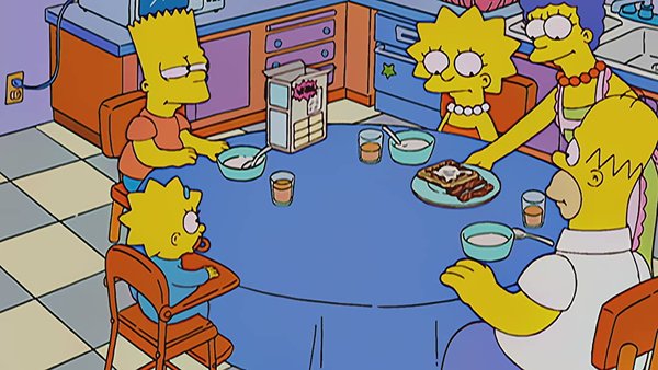 The Simpsons family