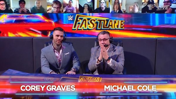 Michael Cole Corey Graves WWE Fastlane 2021