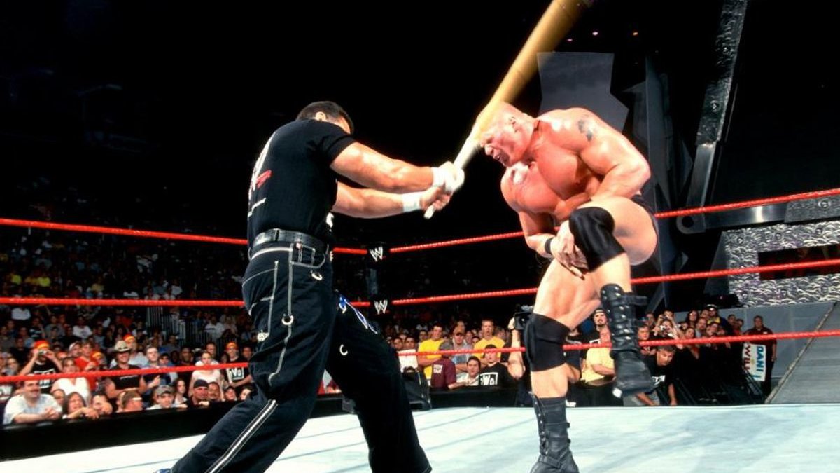 Brock Lesnar repeatedly powerbombing Spike Dudley : r/SquaredCircle