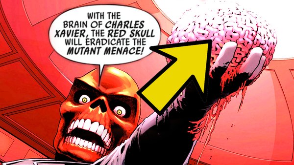 Uncanny Avengers Red Skull Professor X Brain
