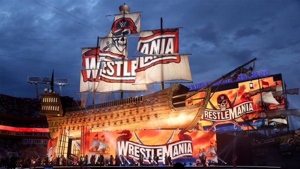 WrestleMania 37 pirate ship