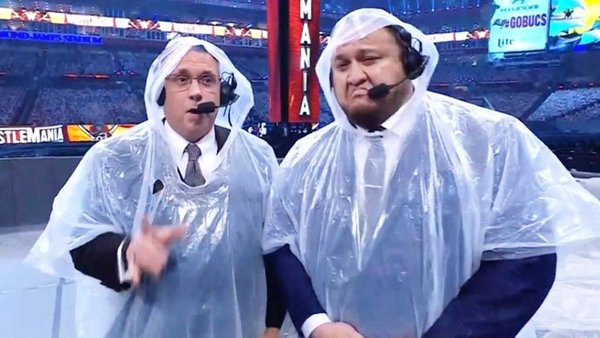 Michael Cole Samoa Joe WWE WrestleMania 37