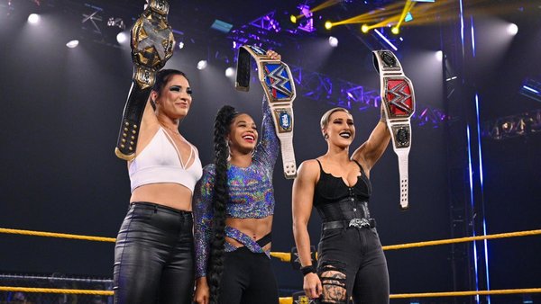 Raquel Gonzalez Rhea Ripley Bianca Belair