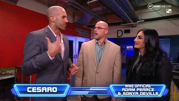 Cesaro Sonya Deville Adam Pearce