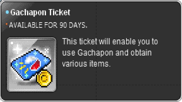 maplestory gachapon 