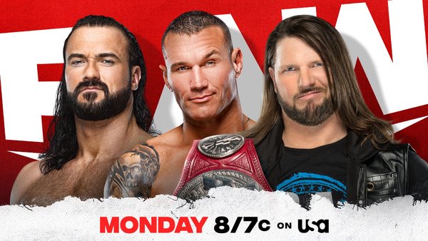 WWE Raw match banner