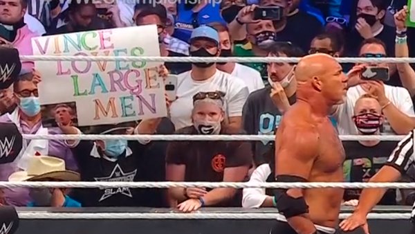 Goldberg Bobby Lashley Vince McMahon Fan Sign