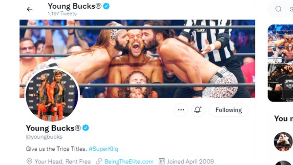 SuperKliq Young Bucks Adam Cole AEW Trios Titles