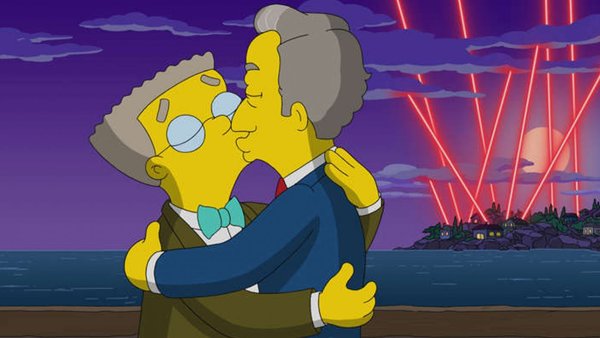 The Simpsons Smithers Kiss