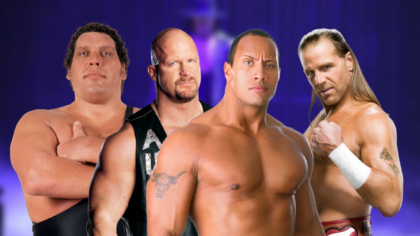 Andre The Giant Steve Austin The Rock Shawn Michaels The Undertaker