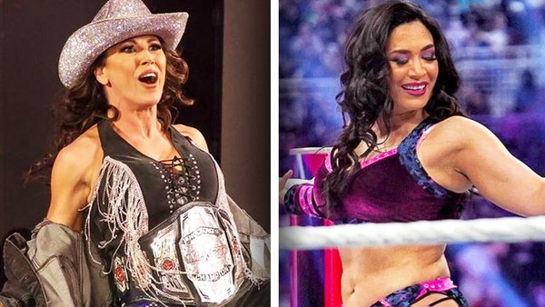 Mickie James Melina WWE Royal Rumble 2022