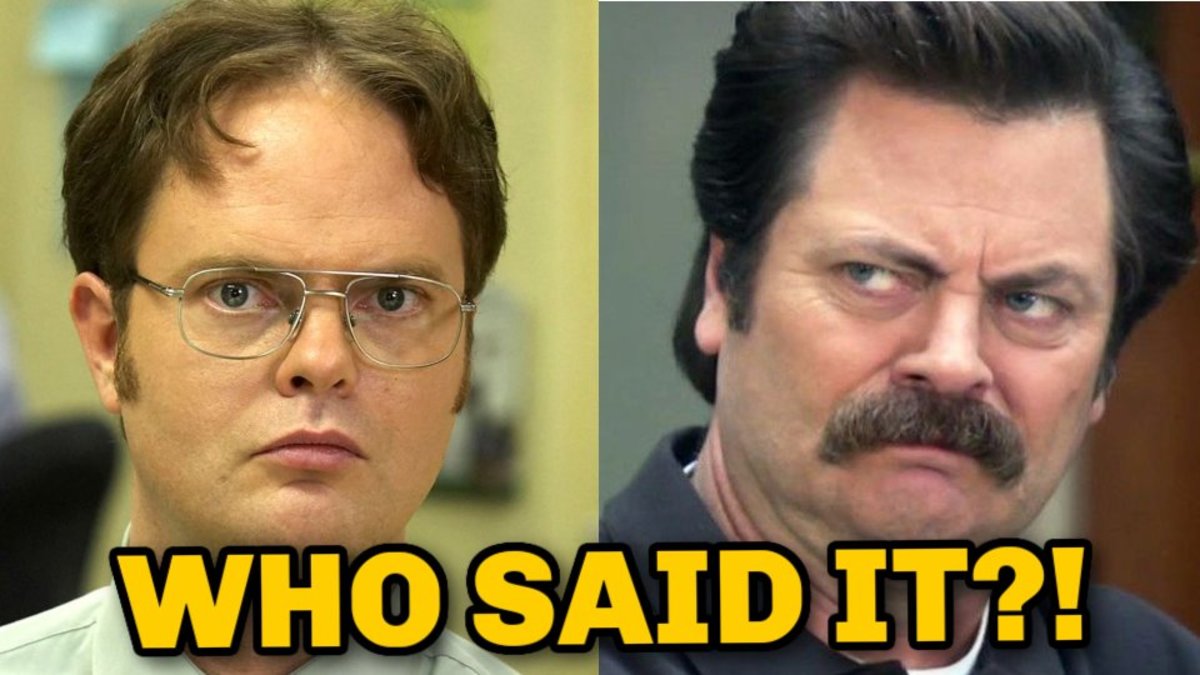 The Office Or Parks And Rec Quiz Who Said It Dwight Schrute Or Ron Swanson 