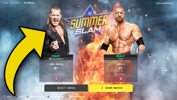 WWE 2K22 Chris Jericho Triple H