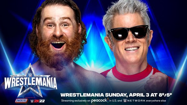 WWE WrestleMania 38 Sami Zayn Johnny Knoxville