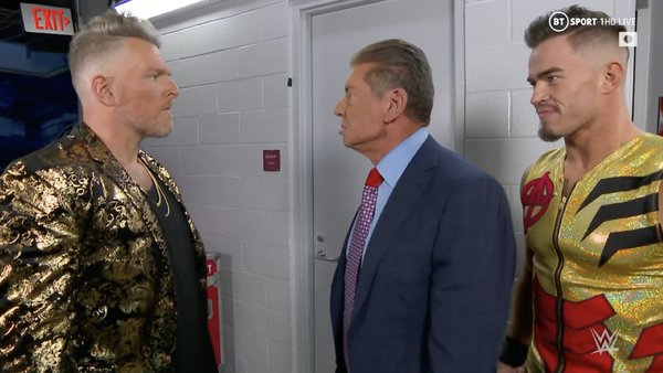 Pat McAfee Austin Theory Vince McMahon