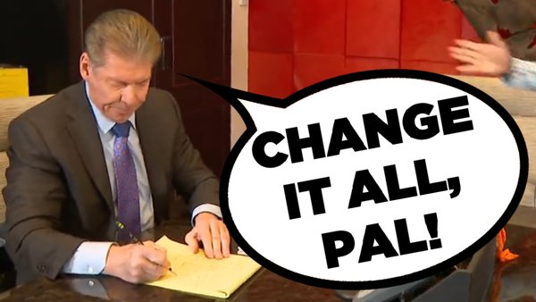 Vince McMahon changes