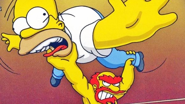 Simpsons wrestling