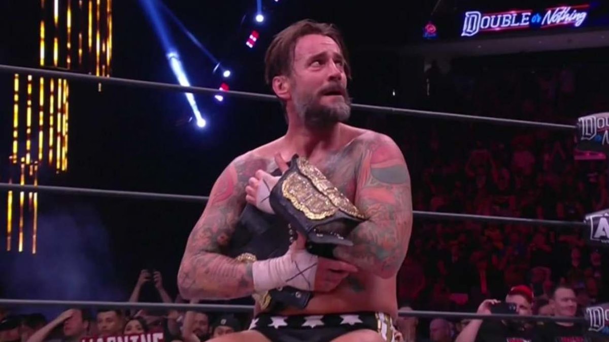 CM Punk Wins AEW World Championship At Double Or Nothing 2022
