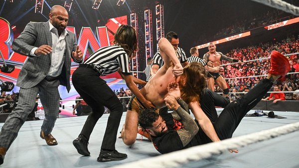 WWE Raw brawl