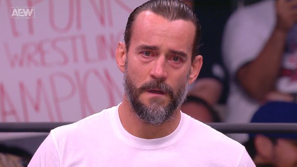 CM Punk Crying AEW