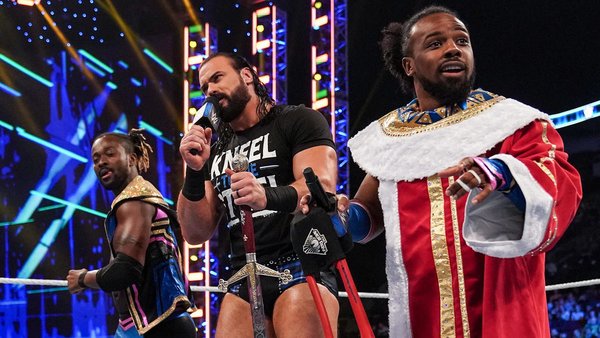 New Day Kofi Kingston Xavier Woods Drew McIntyre