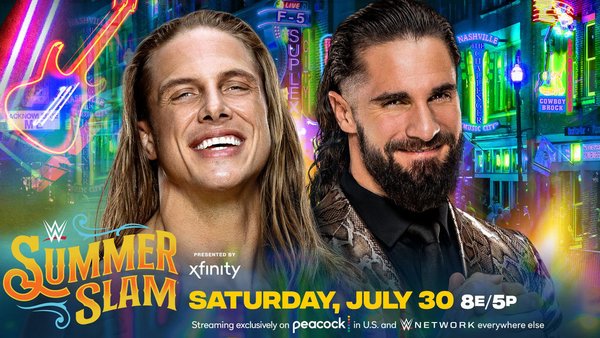 WWE SummerSlam 2022 Riddle Seth Rollins