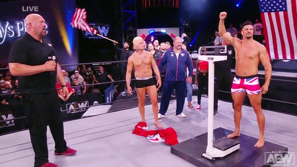 Anthony Ogogo Cody Rhodes Weigh-In AEW Dynamite