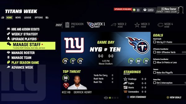 Madden NFL 23 Franchise Mode