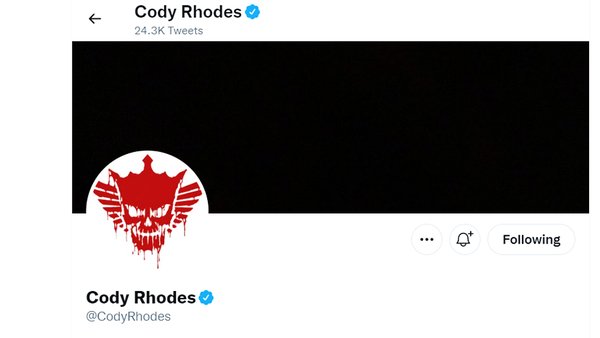 Cody Rhodes Twitter