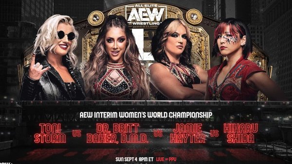 AEW All Out 2022 Toni Storm Britt Baker Jamie Hayter Hikaru Shida