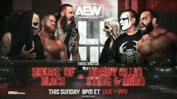 AEW All Out 2022 House Of Black Darby Allin Sting Miro