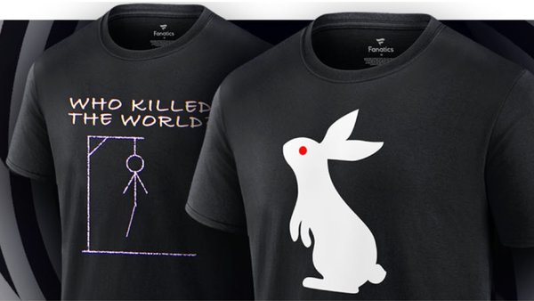WWE White Rabbit t-shirts